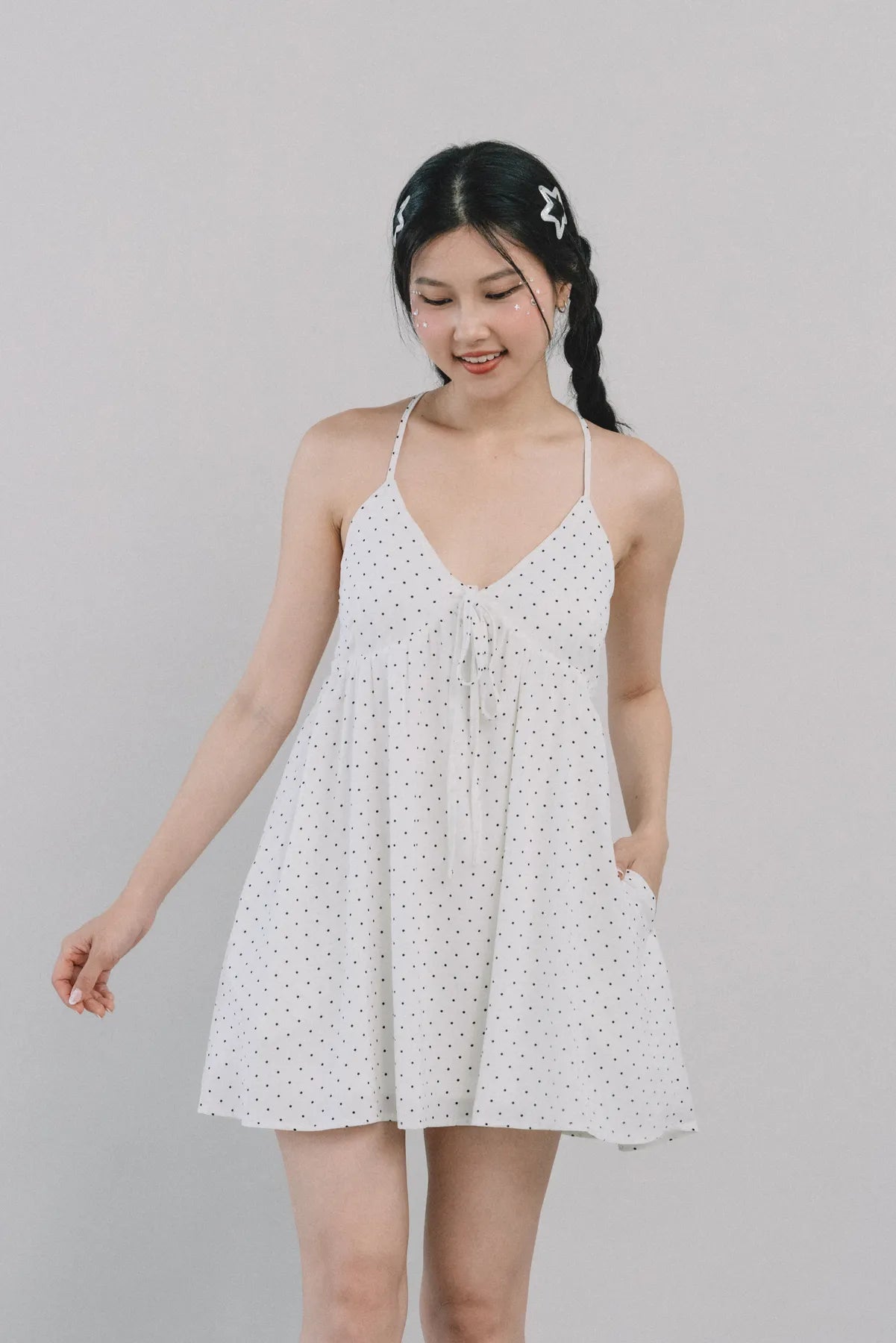 *RESTOCK* Primrose Polka Dot Babydoll Padded Dress