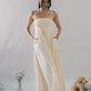 Kate Lace Trim Ribbon Padded Maxi Dress