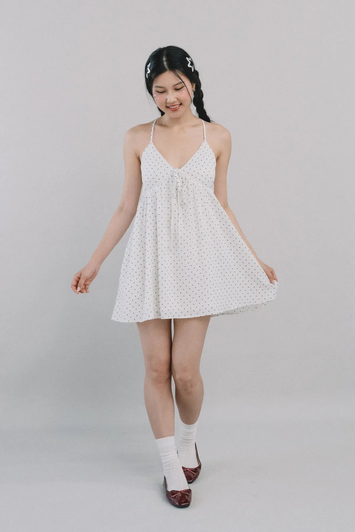 *RESTOCK* Primrose Polka Dot Babydoll Padded Dress