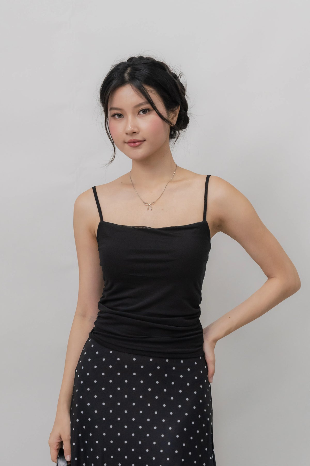 [CLOUD MESH] Ivy Padded Mesh Tank Top