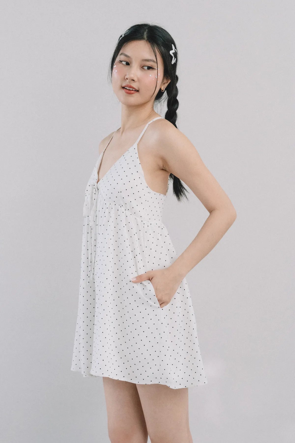 *RESTOCK* Primrose Polka Dot Babydoll Padded Dress