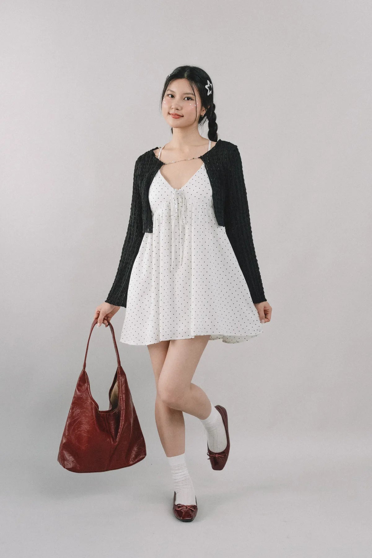 *RESTOCK* Primrose Polka Dot Babydoll Padded Dress
