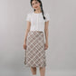 Corrie Plaid Midi Skirt [CLOUD MESH]