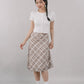 Corrie Plaid Midi Skirt [CLOUD MESH]