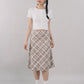 Corrie Plaid Midi Skirt [CLOUD MESH]