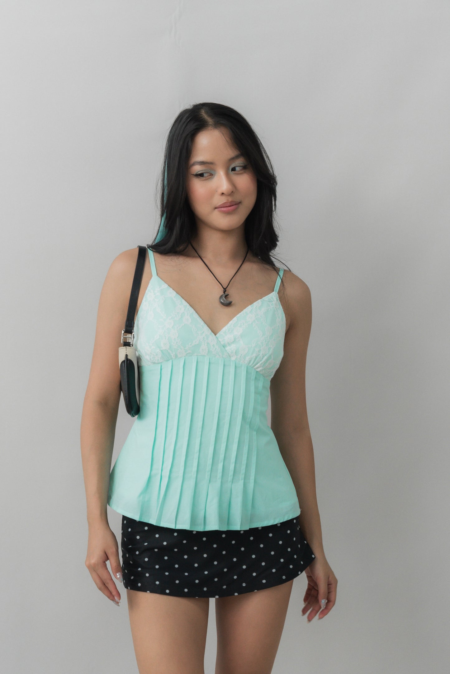 [PO ETA MID SEP] Ines Teal Lace Top