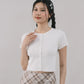 Millie Flower Button Knit Top