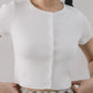 Millie Flower Button Knit Top