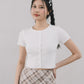 Millie Flower Button Knit Top