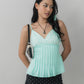 [PO ETA MID SEP] Ines Teal Lace Top