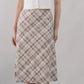 Corrie Plaid Midi Skirt [CLOUD MESH]