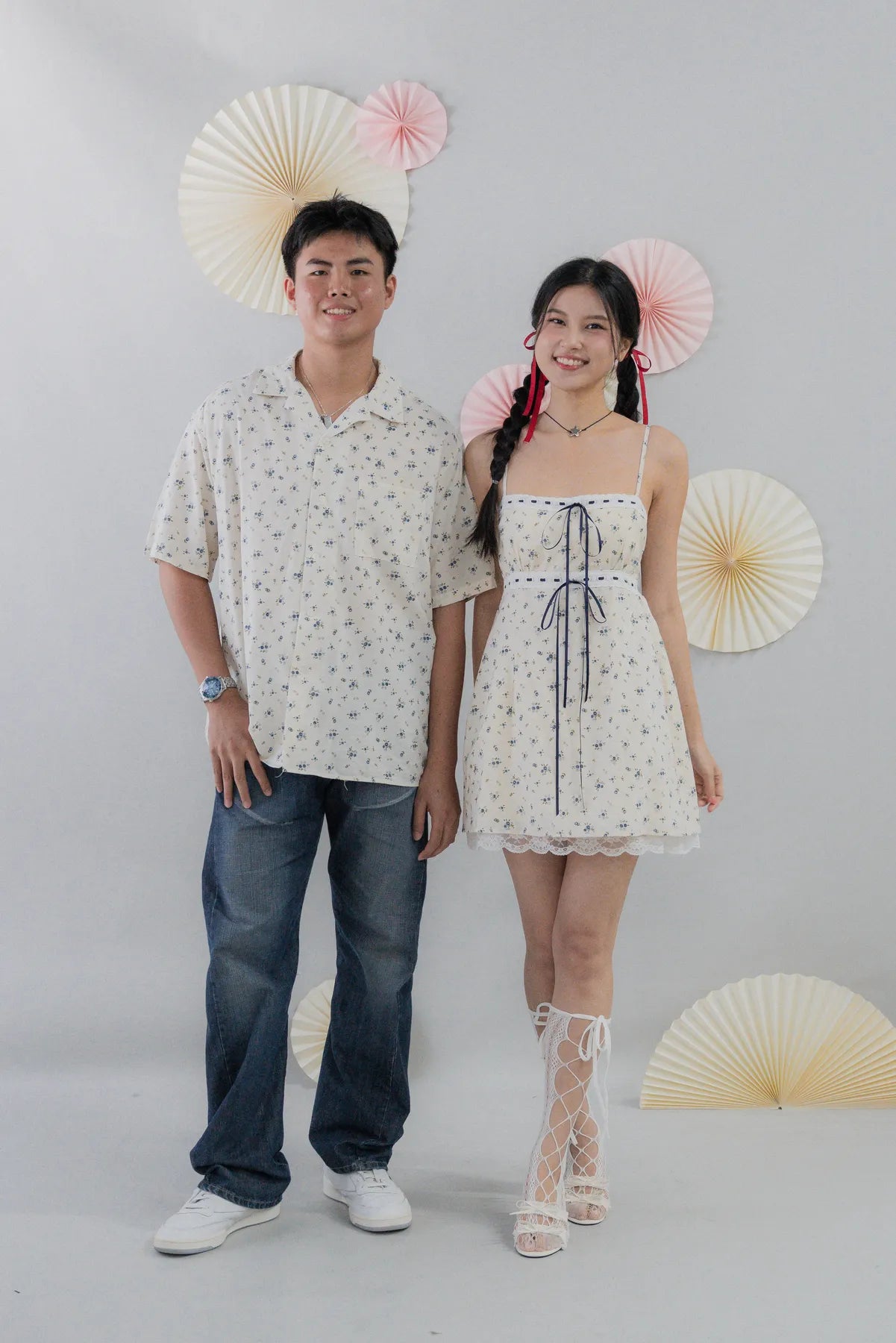 [COL FUKU] Ariana Padded Mini Ribbon Dress