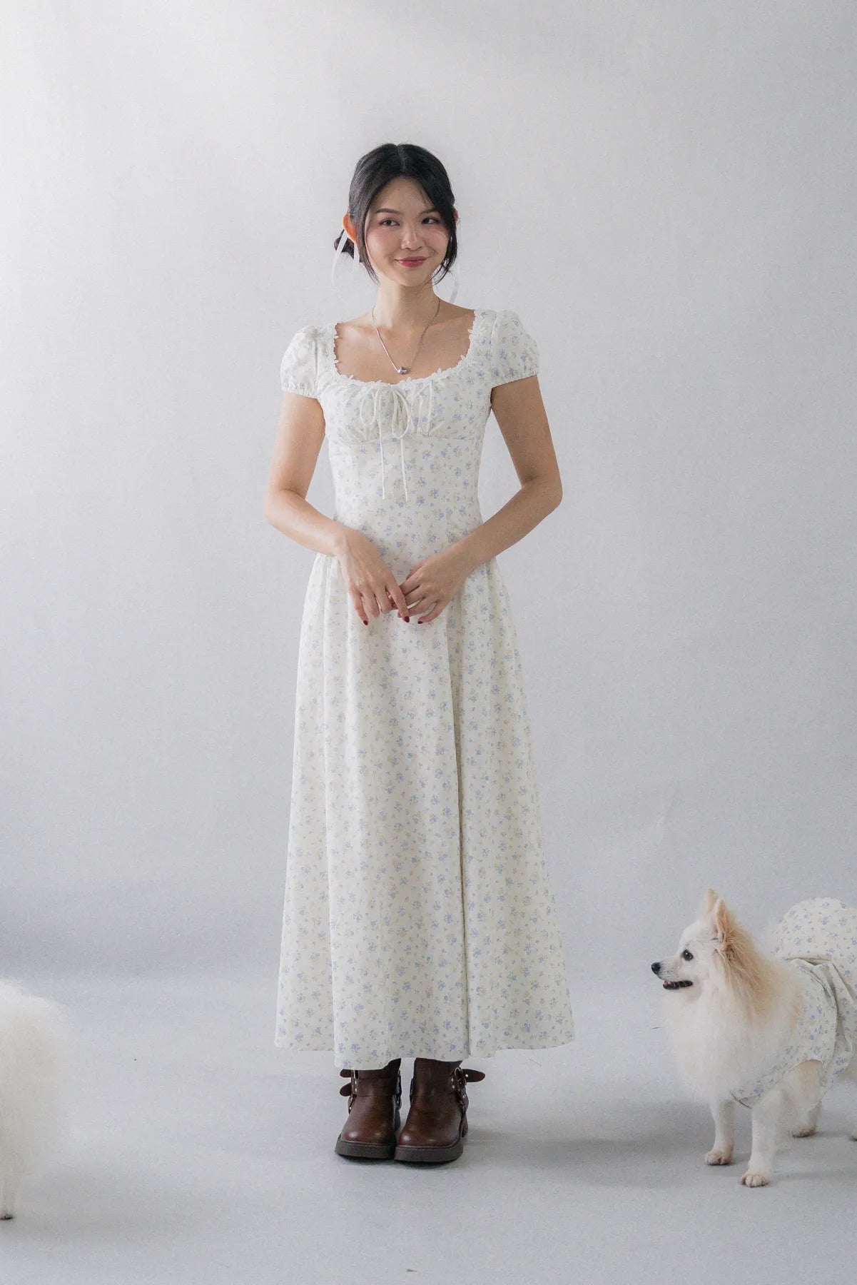 [COL YORI] Tasha Floral Drop Waist Maxi Dress