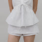 Nicolette Halter Stripe Self-Tie Padded Top
