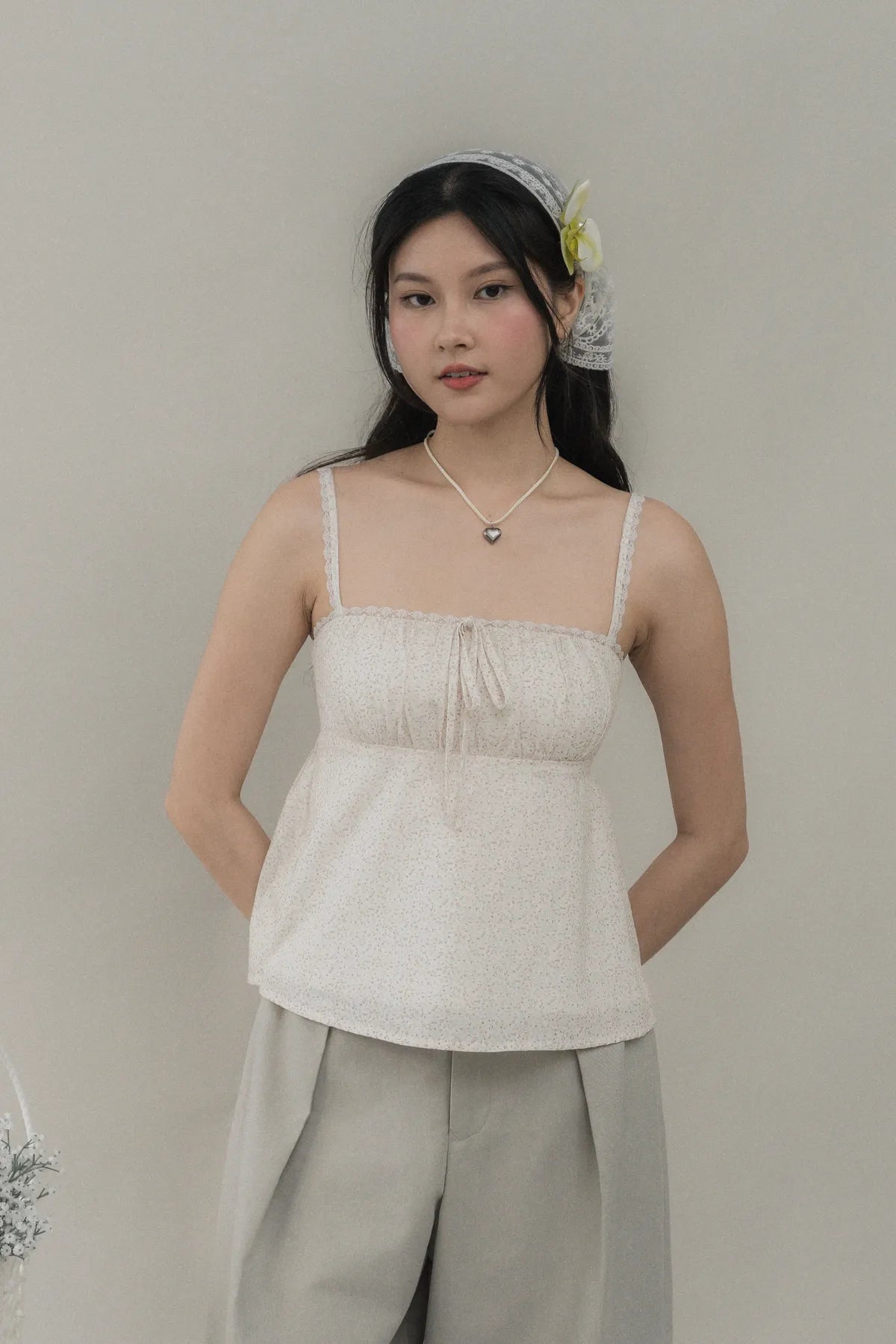 Kiara V2 Floral Longline Padded Babydoll Top