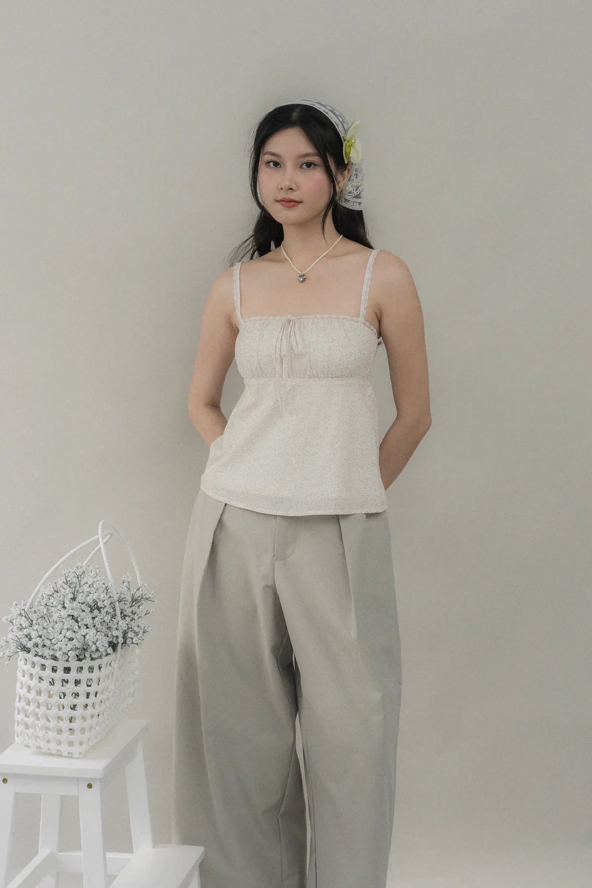 Kiara V2 Floral Longline Padded Babydoll Top