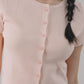 Millie Flower Button Knit Top