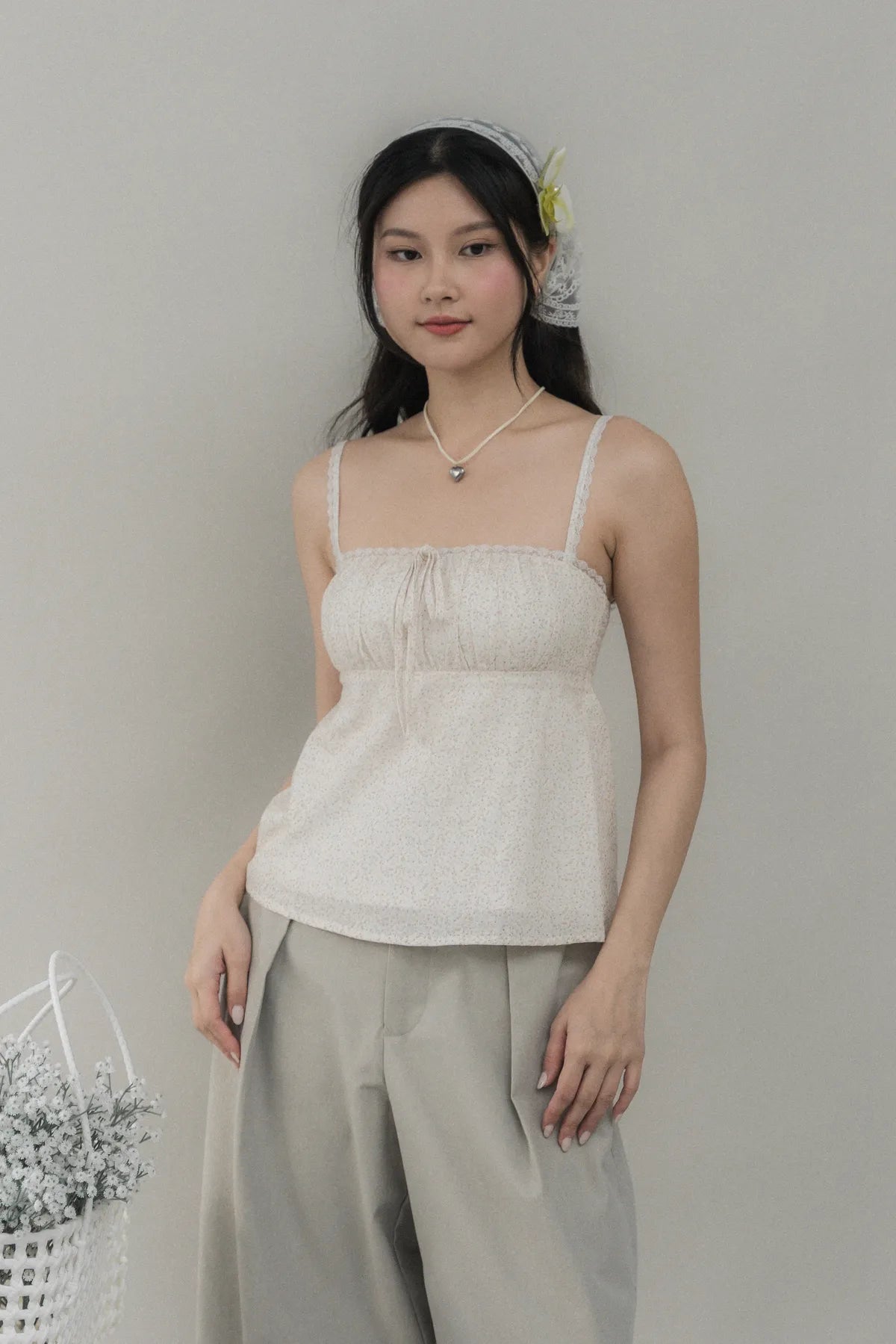 Kiara V2 Floral Longline Padded Babydoll Top