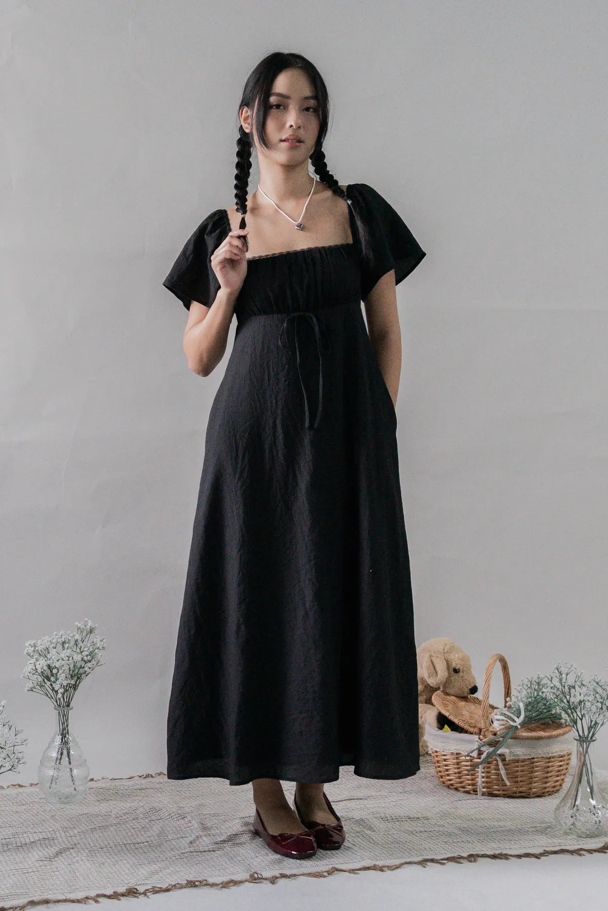 Kate Padded Sleeved Maxi Dress