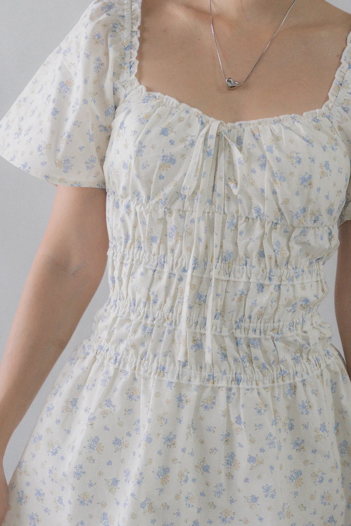 [COL YORI] Maisie Flutter Sleeves Mini Romper Dress