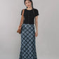 Bradley Plaid Maxi Skirt [CLOUD MESH]