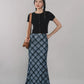 Bradley Plaid Maxi Skirt [CLOUD MESH]