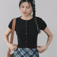 Millie Flower Button Knit Top