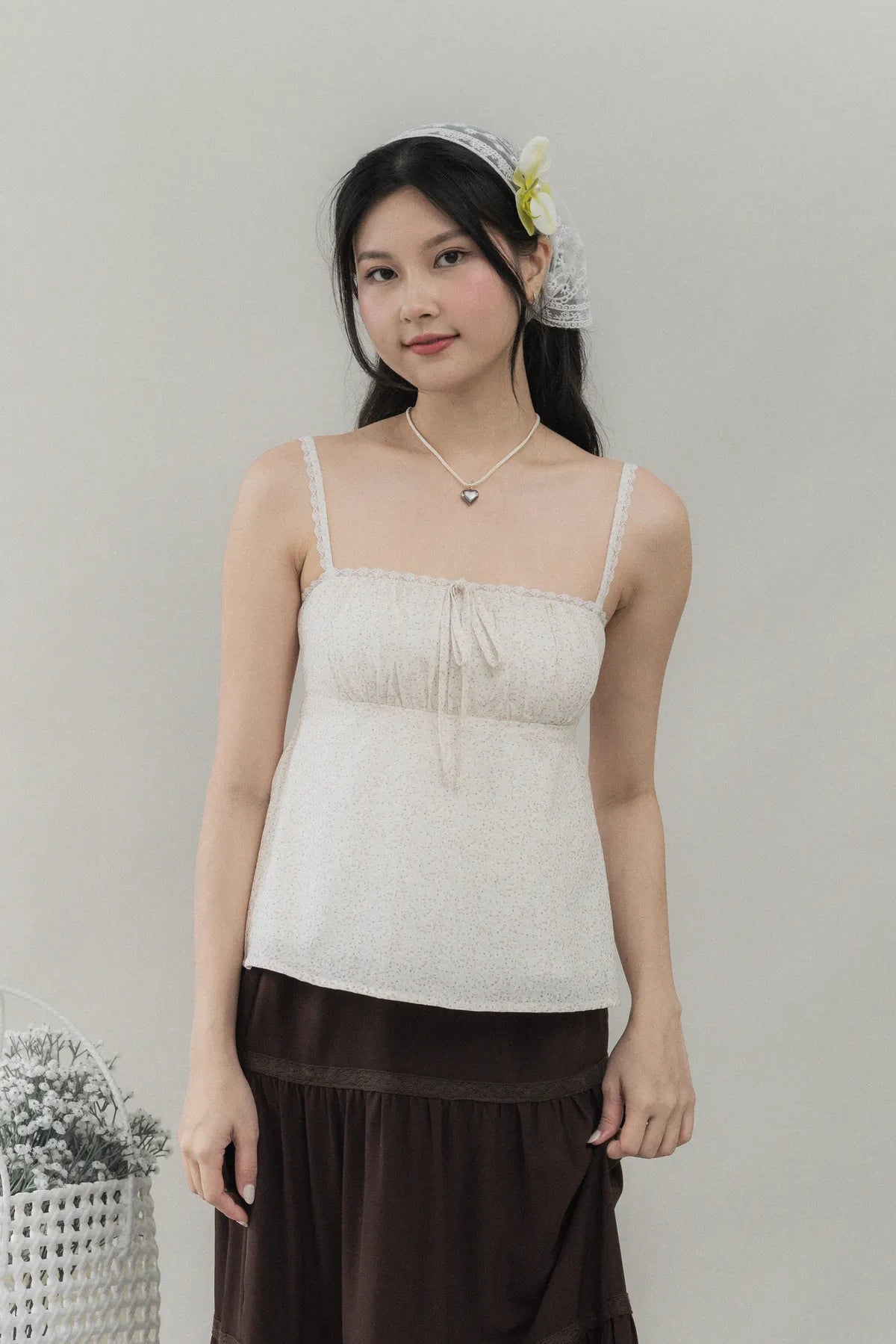 Kiara V2 Floral Longline Padded Babydoll Top