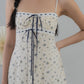 [COL FUKU] Anya New Padded Long Ribbon Dress