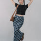 Bradley Plaid Maxi Skirt [CLOUD MESH]