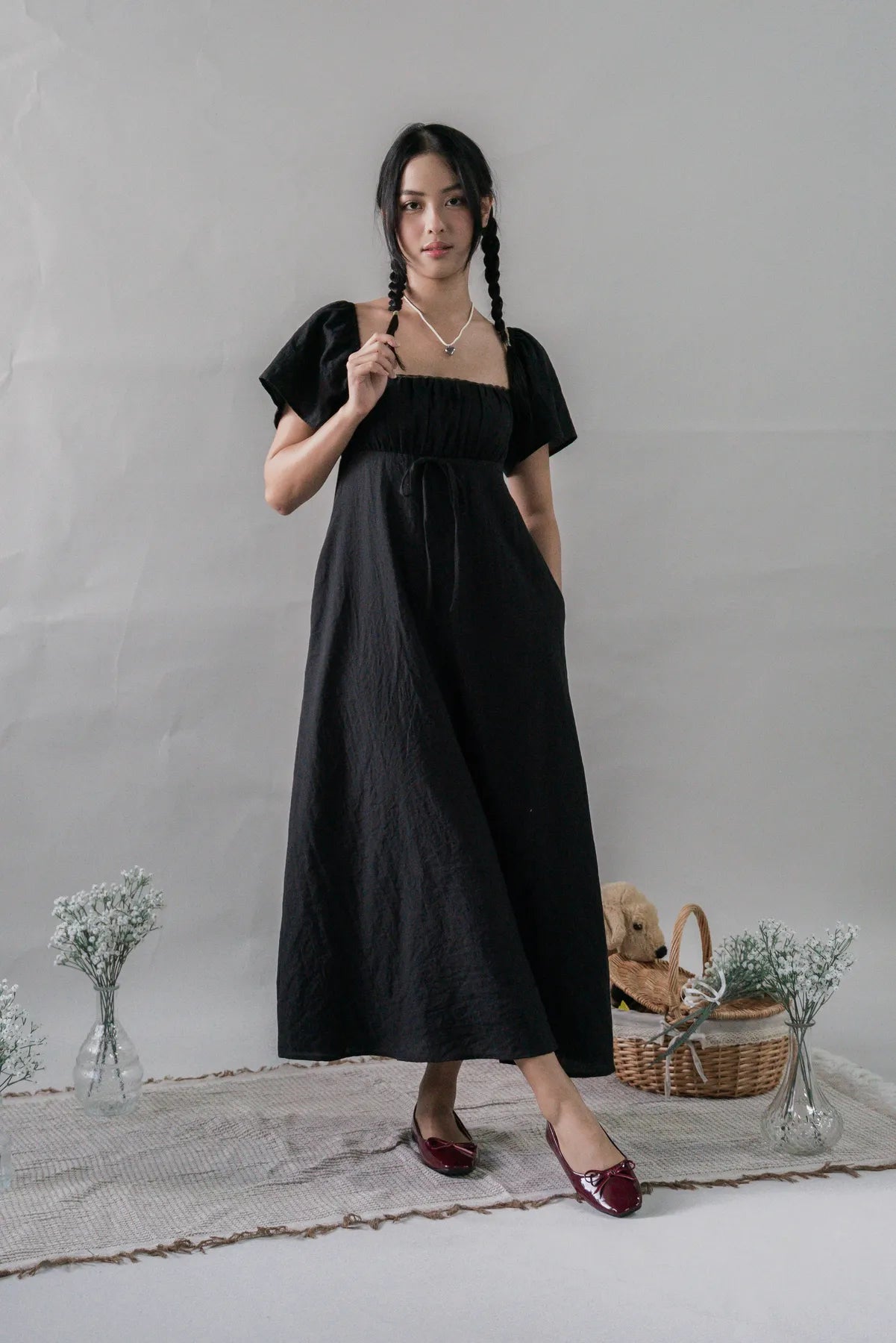 Kate Padded Sleeved Maxi Dress