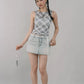 Blaire Padded Mesh Top [CLOUD MESH]