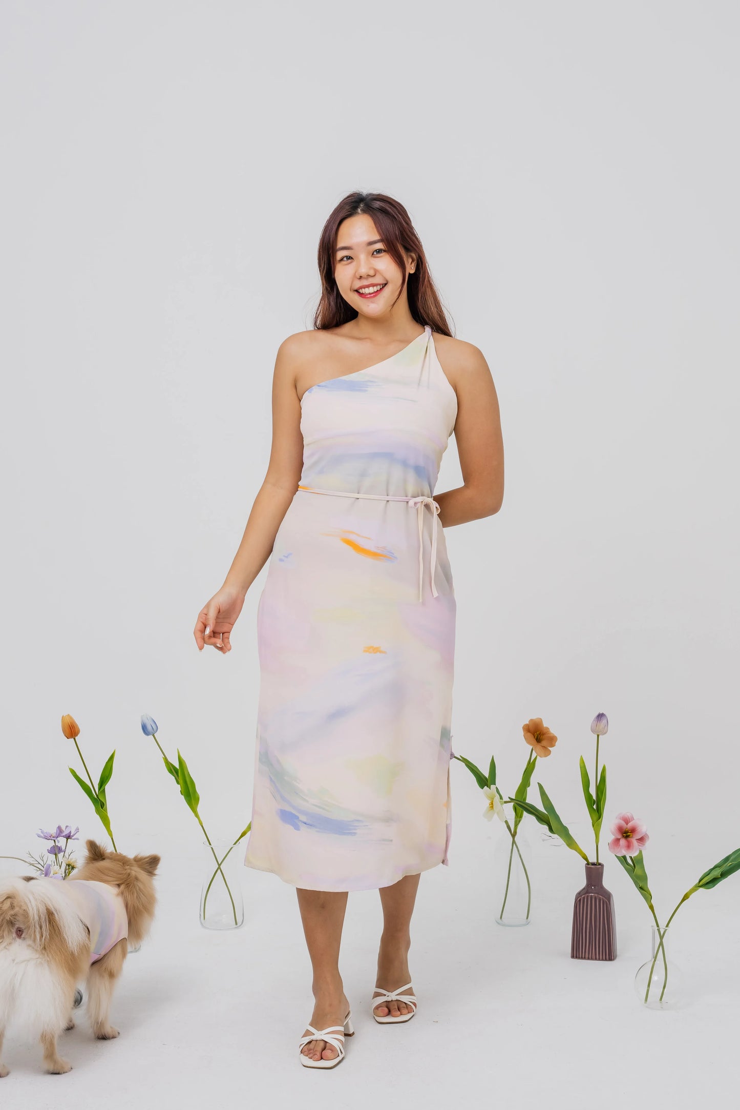 Lily Fitted Toga Midi Dress