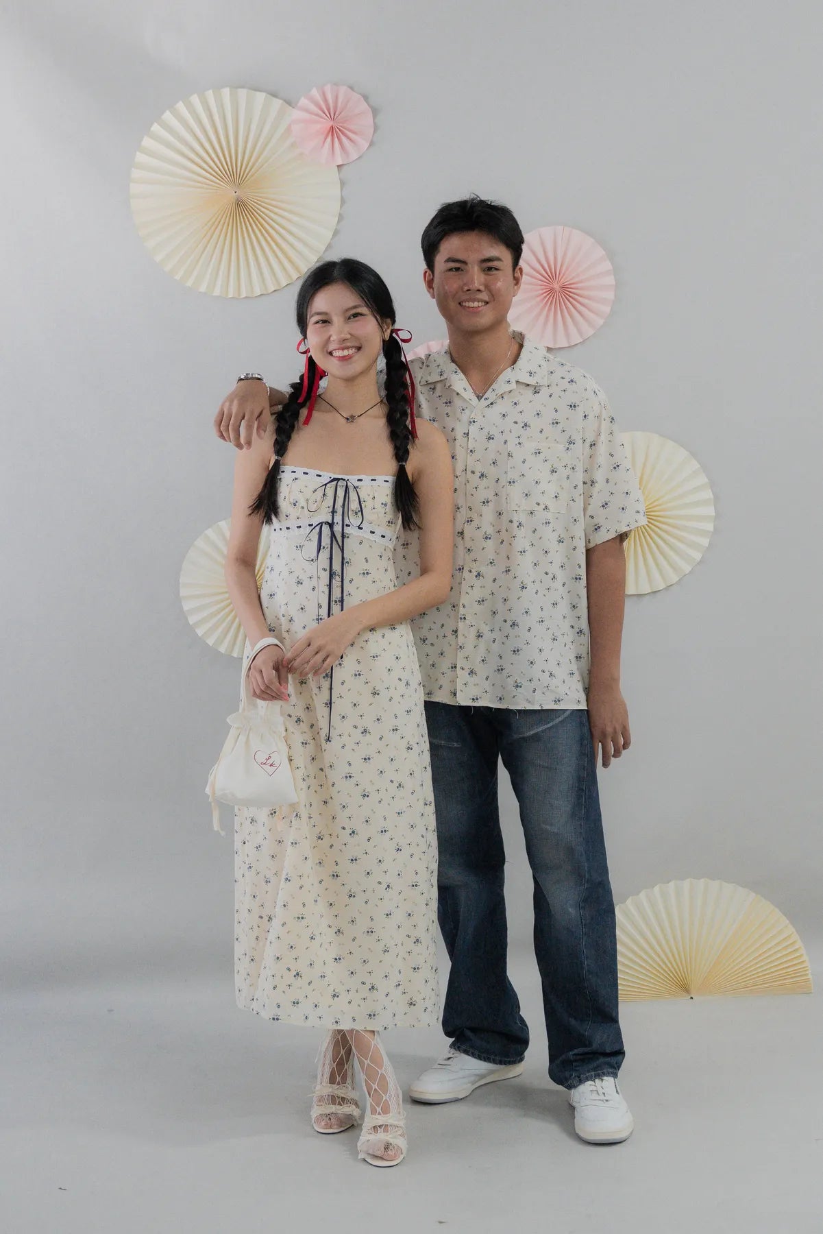 [COL FUKU] Anya New Padded Long Ribbon Dress