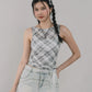 Blaire Padded Mesh Top [CLOUD MESH]