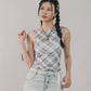 Blaire Padded Mesh Top [CLOUD MESH]