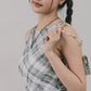 Blaire Padded Mesh Top [CLOUD MESH]
