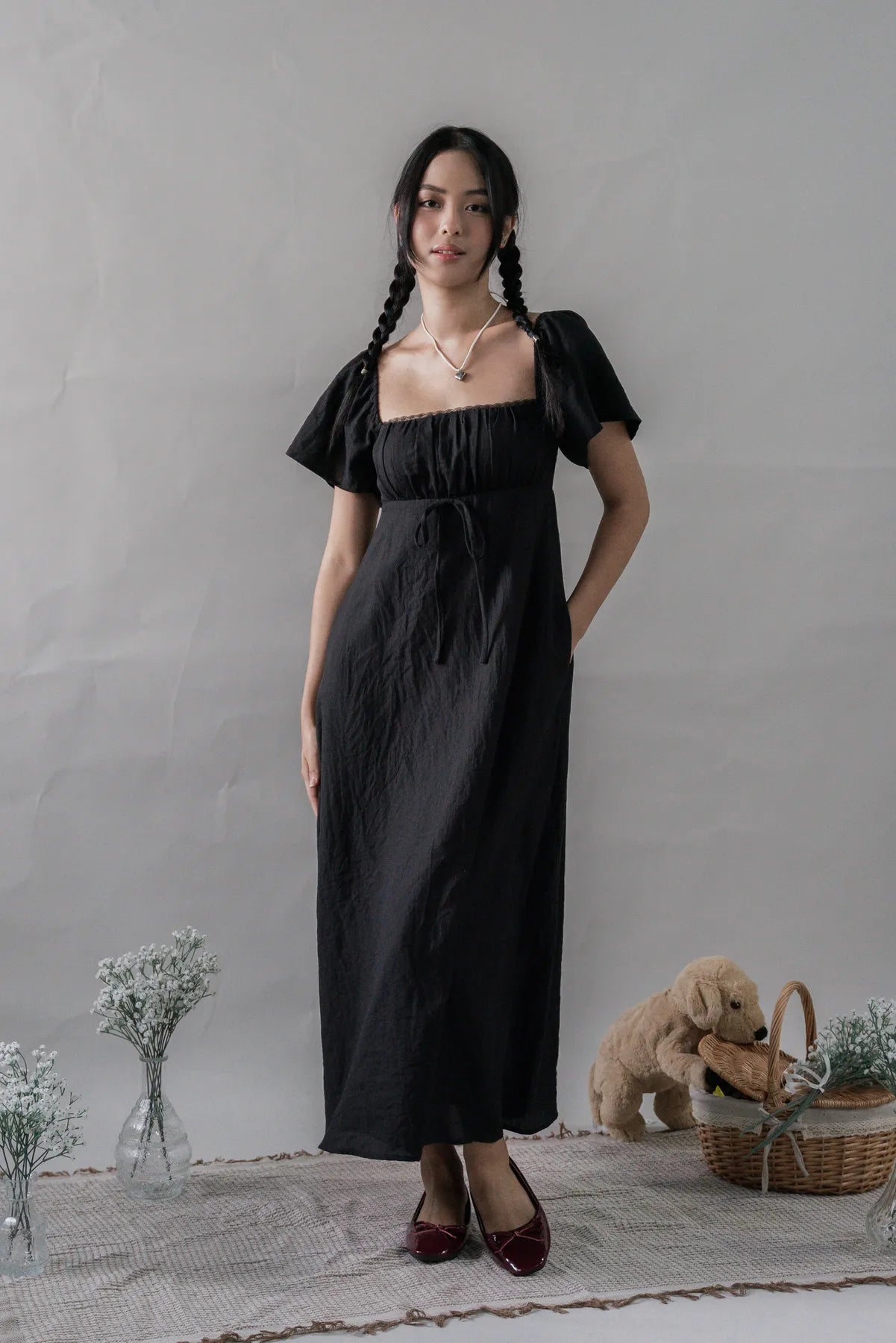 Kate Padded Sleeved Maxi Dress