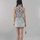 Blaire Padded Mesh Top [CLOUD MESH]