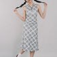 Corrie Plaid Midi Skirt [CLOUD MESH]