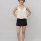 Peony Floral Print Babydoll Padded Top