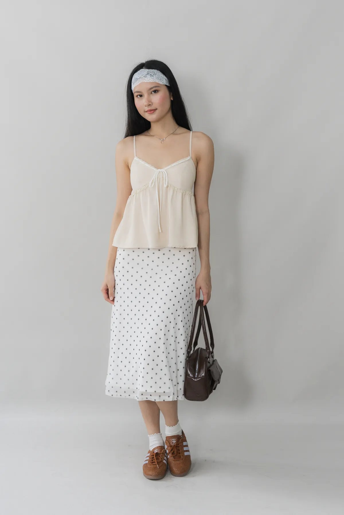 Polly Contrast Trim Padded Strappy Top