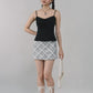 Dewy Plaid Mini Skort [CLOUD MESH]