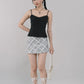 Dewy Plaid Mini Skort [CLOUD MESH]