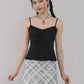 Dewy Plaid Mini Skort [CLOUD MESH]