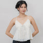 Peony Floral Print Babydoll Padded Top