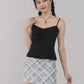 Dewy Plaid Mini Skort [CLOUD MESH]