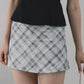 Dewy Plaid Mini Skort [CLOUD MESH]