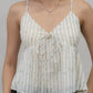 Peony Floral Print Babydoll Padded Top