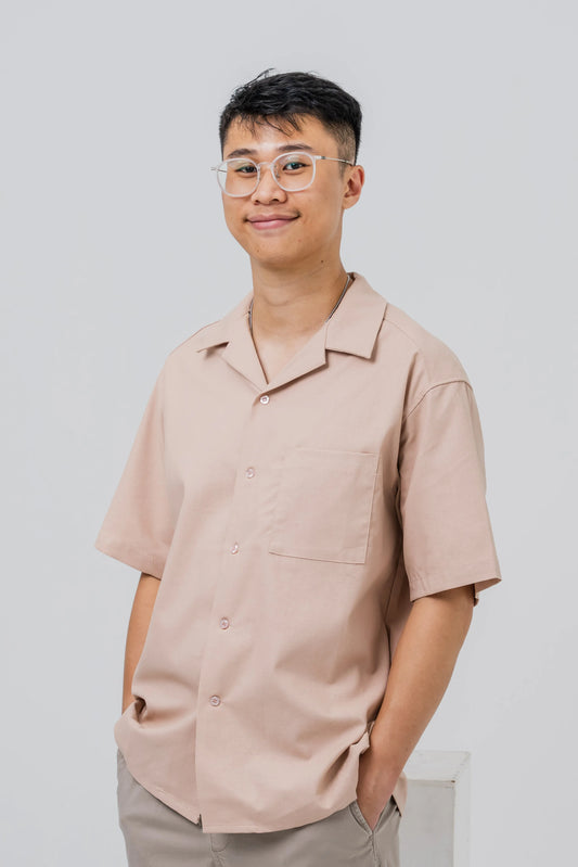 Clover Collar Short-Sleeved Shirt